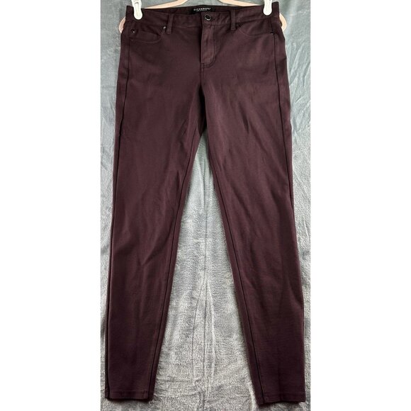 Liverpool Los Angeles Gia Glider Ponte Legging Size 8/29 Aubergine Super Stretch - Picture 1 of 12